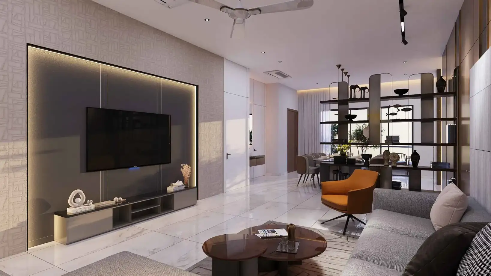 3BHK flats for sale in Osman Nagar – DSR Altitudes living room